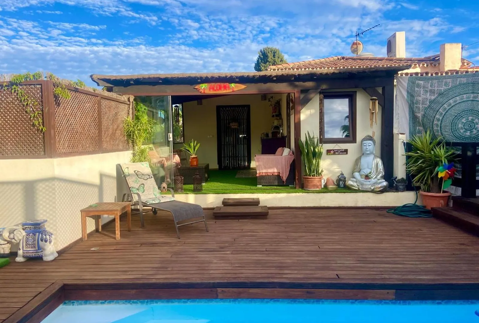 Bungalow Aloha, Piscina Privada, Playa Y Barbacoa Benalmadena Apartment