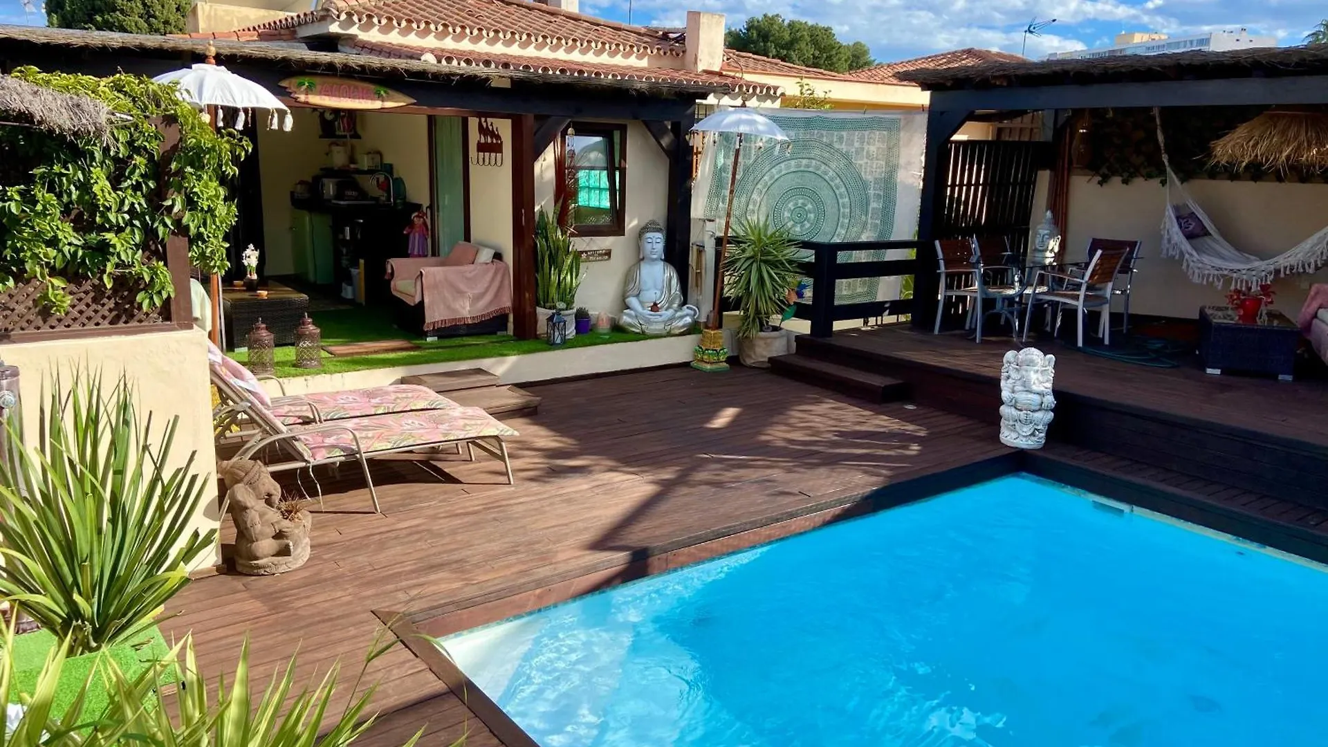 Bungalow Aloha, Piscina Privada, Playa Y Barbacoa Benalmadena Apartment